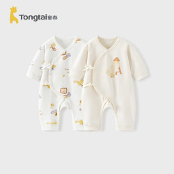 童泰 婴儿连体衣春秋季纯棉新生儿衣服初生宝宝蝴蝶哈衣爬服满月服