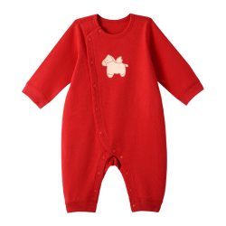 好孩子 新生婴儿a类纯棉连体衣满月女宝宝家居服哈衣爬服
