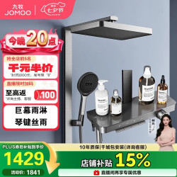 九牧 琴键丝雨方管贴墙自动除垢淋浴器36672-887/HBS-1