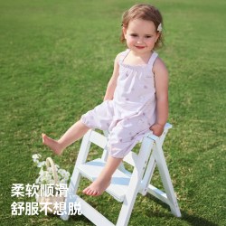 贝肽斯 [莫代尔]婴儿连体衣吊带夏季薄款婴幼儿女宝宝外出无袖衣服