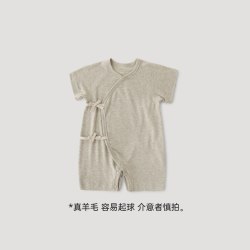 巴厘小猪 新生婴儿衣服夏季短袖初生儿睡衣宝宝连体衣