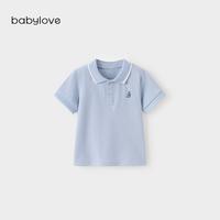 88VIP：Babylove 宝宝短袖t恤夏季薄款Polo领上衣时尚百搭男女童外出夏装