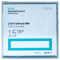 惠普 磁带机磁带库存储磁带含条码标签 HPE1盘装 LTO7 15TB C7977A