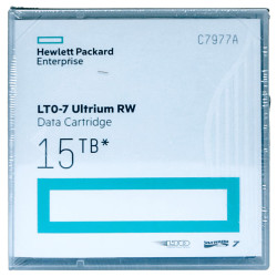 惠普 磁带机磁带库存储磁带含条码标签 HPE1盘装 LTO7 15TB C7977A