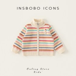 insbobo 女童秋套装2026新款儿童衣服女宝宝毛衣好看两件套童装女孩秋装潮