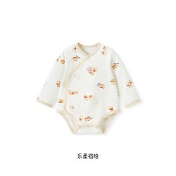 英氏 新生婴儿衣服哈衣春秋连体衣宝宝爬服秋季包屁衣