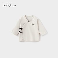 88VIP：Babylove 新生儿系带上衣春秋季弹力保暖居家衣服初生宝宝和尚服