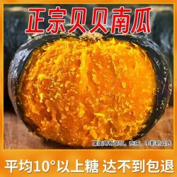 京鲜生 内蒙沙漠贝贝南瓜 净4.5斤 (粉糯瓜) 中果300g+辅食 源头直发
