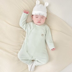 吉启萌 婴儿连体衣春秋季新生打底贴身男女幼儿秋装薄款哈衣爬服宝宝衣服