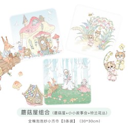 little age not so little littleage口水巾婴儿新生纯棉纱布小方巾宝宝洗澡毛巾儿童洗脸巾