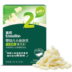 英氏 多乐能系列 小鱼泡芙 2阶 牛奶味 15g