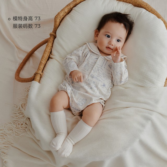 OAK FAMILY 婴儿四季连体衣宝宝包屁衣新生爬服和尚服