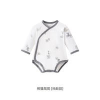 英氏 新生婴儿连体衣熊猫婴幼儿秋季春秋宝宝衣服