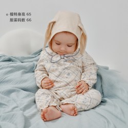 OAK FAMILY 婴儿连体衣海军领结春秋新生宝宝长袖爬服