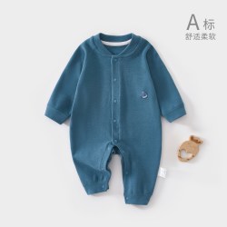 温巢 婴儿衣服秋冬德绒连体衣早秋小月龄宝宝婴幼儿a类6秋男宝保暖秋季