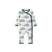 milkbarn 2026秋冬新品新生婴儿斜襟连体衣宝宝长袖哈衣爬服小月龄