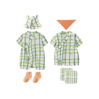爬爬 夏季纱布礼盒宝宝周岁送礼高档新生婴儿衣服爬爬母婴百日礼
