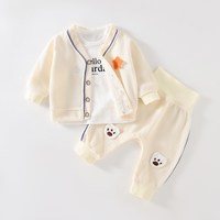 春天婴儿衣服春装男秋装洋气春秋外套外出女宝早春宝宝分体套装女