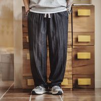 百亿补贴：马登 工装 美式休闲水波纹褶皱坐禅裤