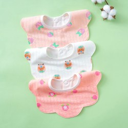 添艾奕生 夏季薄款口水巾婴幼儿纯棉围嘴新生儿防水吐奶围兜男童女宝宝饭兜
