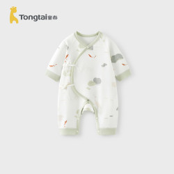 童泰 婴儿连体衣春秋季纯棉新生儿衣服初生宝宝蝴蝶哈衣爬服和尚服