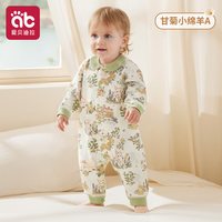 爱贝迪拉 婴儿衣服秋冬装幼儿男多巴胺a长袖四季外出服女萌宝宝睡衣连体衣