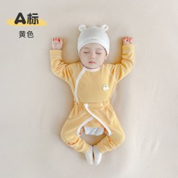 荆钥儿 婴儿套装宝宝春秋季衣服暖绒保暖新生儿打底内衣分体秋衣秋裤睡衣