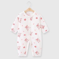 豆豆联盟 新生婴儿连体衣纯棉男女宝宝衣服包屁衣夏装睡衣夏季薄款哈衣爬服