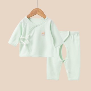 新生儿婴儿衣服春秋款初生必备分体纯棉内衣刚出生宝宝秋衣套装