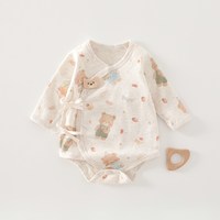 博林百合 婴儿包屁衣纯棉新生儿衣服春秋夏季婴幼儿三角哈衣宝宝护肚打底衣