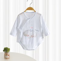 博林百合 婴儿包屁衣纯棉春夏薄款新生儿连体衣三角哈衣宝宝打底爬服空调服