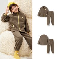 巴拉巴拉 儿童睡衣套装冬季加厚摇粒绒男童女童宝宝家居服外出保暖