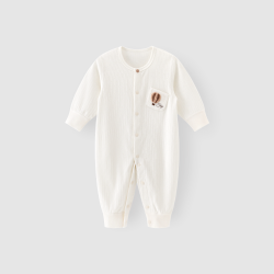 乖奇熊 婴幼儿长袖连体衣春秋季宝宝哈衣爬服居家服