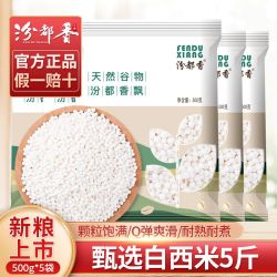 汾都香 5斤白西米露杨枝甘露珍珠奶茶专用小西米粒水果捞芋圆椰汁