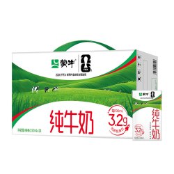 蒙牛 3.2g蛋白质 纯牛奶