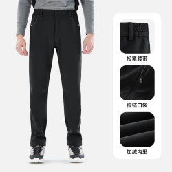 Simboo TECTOP/探拓秋冬韩版潮流休闲裤男加绒加厚冲锋裤女修身显瘦长裤