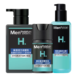 曼秀雷敦 男士保湿补水三步套装 洗面奶+水乳精华