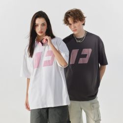 FORNINES 张淼怡同款FORNINES字母短袖男女夏季户外凉感T恤潮美式情侣上衣