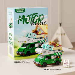 欧因 梅肯斯姆乐梦幻环游快线小吃房车火车高积木 K503-午后咖啡车