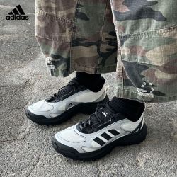adidas 男鞋户外徒步登山鞋休闲鞋老爹鞋运动鞋轻便厚底增高男鞋