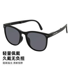 骆驼 折叠墨镜大框可折叠潮流太阳镜女时尚轻便防紫外线开车遮阳镜男