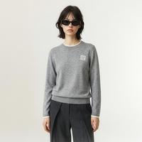 PALLADIUM 女款圆领针织衫时尚休闲打底衫