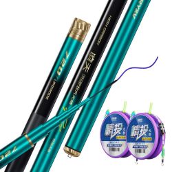 创威 非凡大师极轻大物鱼竿手竿轻量鲢鳙巨物钓竿超轻硬碳素台钓杆