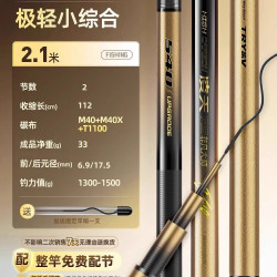 创威 非凡大师鲢鳙竿超轻综合钓鱼竿超硬碳素鲫鱼鲤鱼竿手杆台钓竿