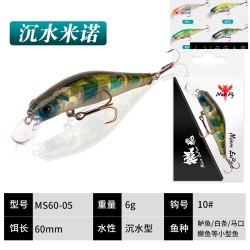HISTAR 微物假饵米诺缓沉翘嘴马口鲈鱼通杀浮水沉水微物饵路亚饵