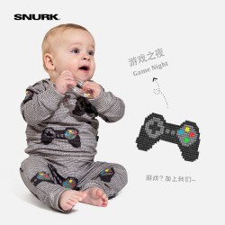 SNURK 荷兰进口婴儿连体衣纯棉宝宝爬爬服秋季冬款男女婴幼儿长袖