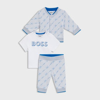 HUGO BOSS 自营欧洲直邮HUGO BOSS雨果BOSS BLACK 含三件套婴儿运动服礼盒