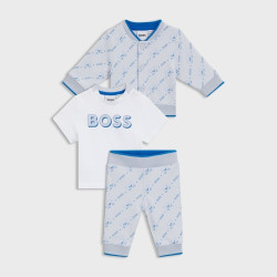 HUGO BOSS 自营欧洲直邮HUGO BOSS雨果BOSS BLACK 含三件套婴儿运动服礼盒