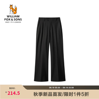 William fox&sons 威廉福克斯男装复古经典竖条纹老钱休闲直筒通勤百搭休闲西裤男
