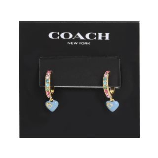 COACH 【抱耳心形】女士金色圈形耳环 B09TJ6SJWL